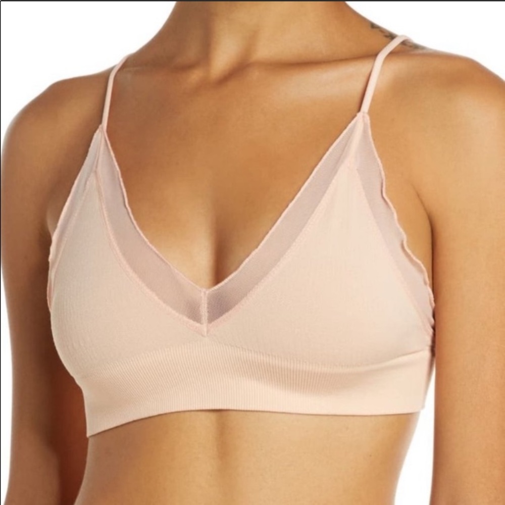 FREE PEOPLE CHARLEE BRALETTE PEACH SIZE XS/S